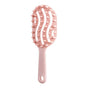 Long-Handled Hollow Shampoo Brush, Scalp Massage & Hair Cleaning Comb—Pink