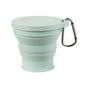 Silicone Collapsible Water Cup, Portable Retractable Travel Mug, Outdoor Camping—Green