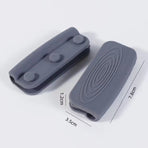 Silicone Pot Handle Cover, Heat-Resistant Pot Grip Protector for Cast Iron Pots—1 Pair—Gray