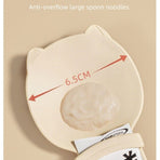 Cat Treat Spoon, Squeezer for Cat Puree Snacks, Cat Strip Feeding Spoon—Beige