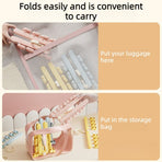 Travel Foldable Sock Clip, Portable Multi-functional Hanger for Socks, Underwear, and Hats—Yellow