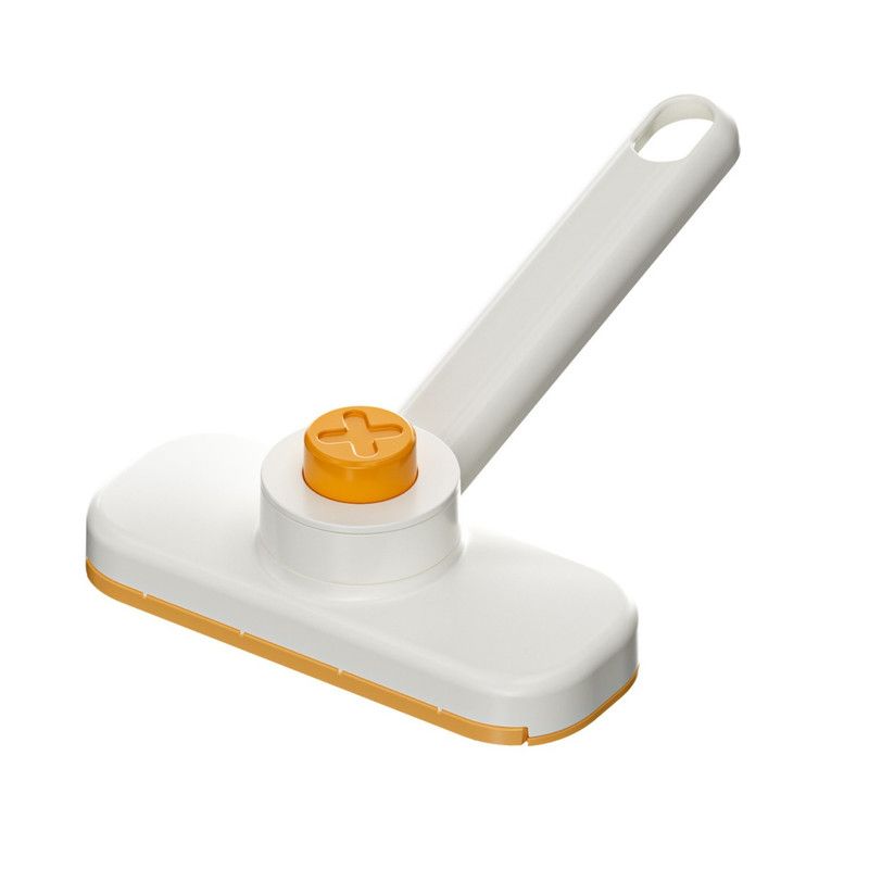 Mini Cleaning Mop for Facial Towels, Hands-Free Rotatable Clamp Cleaning Brush—Orange
