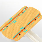 Mini Cleaning Mop for Facial Towels, Hands-Free Rotatable Clamp Cleaning Brush—Orange