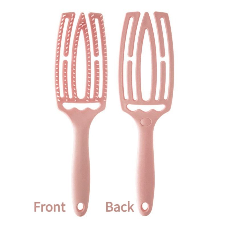 Hollow Massage Hair Comb, Wet & Dry Anti-static Household Quick-Drying Hair Brush—Pink