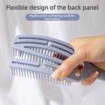 Hollow Massage Hair Comb, Wet & Dry Anti-static Household Quick-Drying Hair Brush—Pink