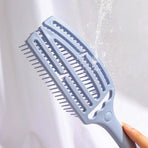 Hollow Massage Hair Comb, Wet & Dry Anti-static Household Quick-Drying Hair Brush—Pink