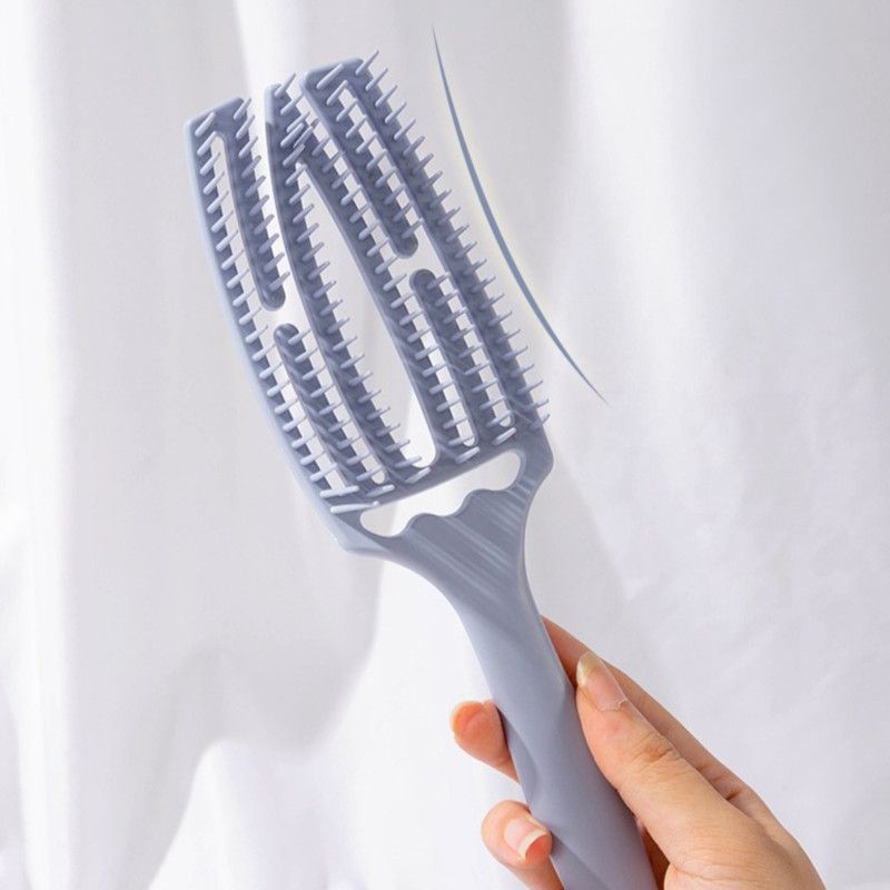Hollow Massage Hair Comb, Wet & Dry Anti-static Household Quick-Drying Hair Brush—Pink