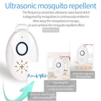 Portable Ultrasonic Mosquito Repellent, USB-Rechargeable Outdoor Electronic Insect Repeller—White