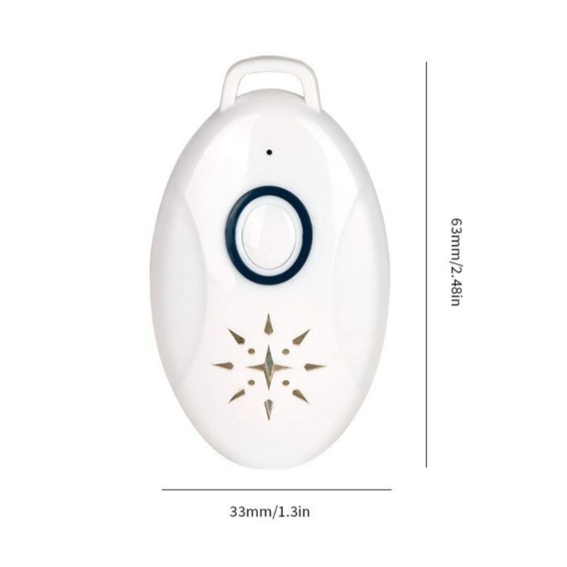 Portable Ultrasonic Mosquito Repellent, USB-Rechargeable Outdoor Electronic Insect Repeller—White