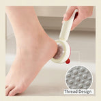 3-in-1 Multi-function Foot Brush, Foot File Cleaner for Toe Gaps—Red