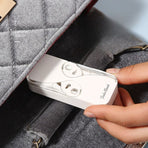 Portable Automatic Floss Dispenser, Travel Disposable Dental Floss Storage Box—White