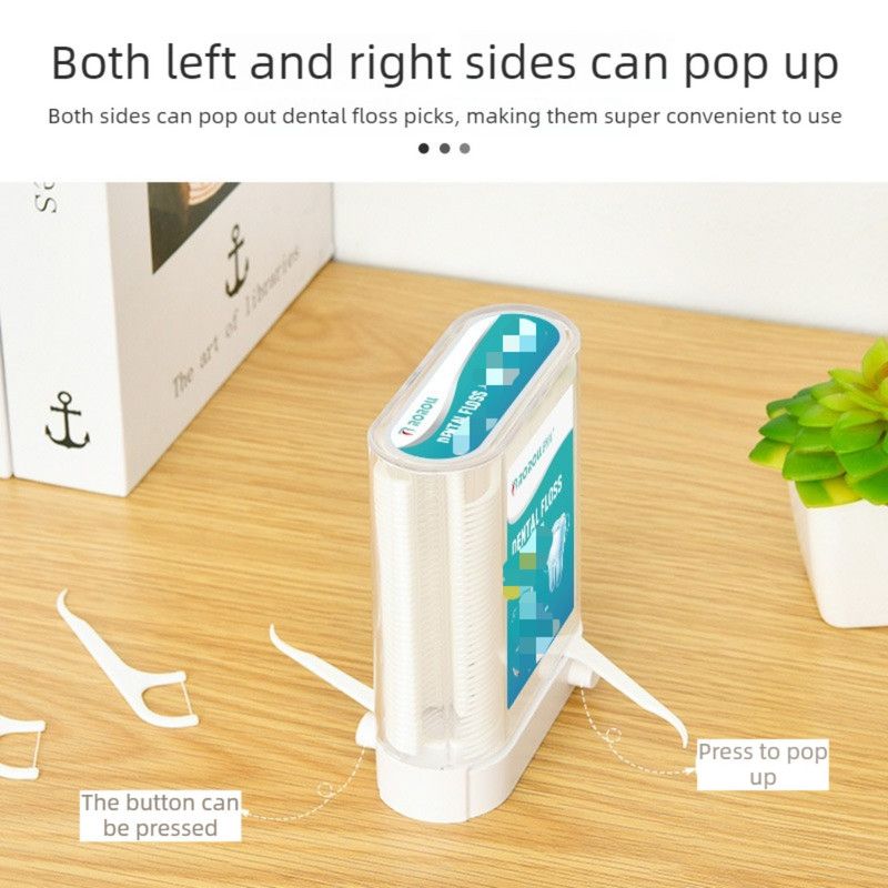 Automatic Dental Floss Dispenser, 88-Count Pack, Disposable Polymer Dental Floss
