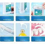 Automatic Dental Floss Dispenser, 88-Count Pack, Disposable Polymer Dental Floss