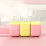Pet Comb, Universal for Cats & Dogs, Dense Pin Comb for Tangles & Loose Fur—Pink