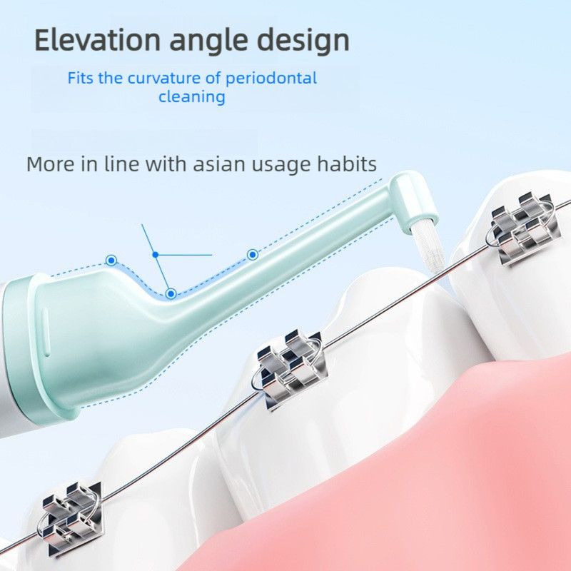 Portable 2-in-1 Orthodontic Toothbrush, Soft-Bristle Interdental Brush for Travel—Gray
