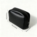 Waterproof Pill Pouch Set, Portable PU Medicine Storage Bag Travel Pill—7 Pill Pouches—Black