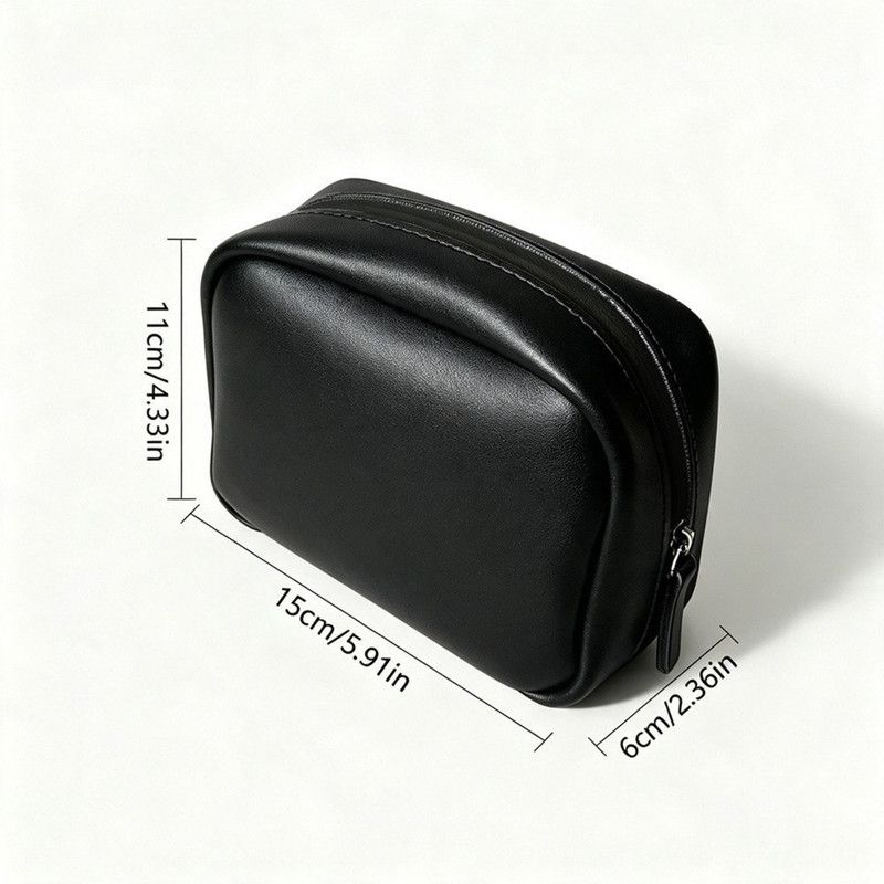 Waterproof Pill Pouch Set, Portable PU Medicine Storage Bag Travel Pill—7 Pill Pouches—Black