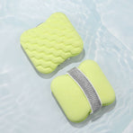 Facial Sponge, Thickened Bath & Makeup Remover Cleaning Sponge—Ultra-Soft Material—Green