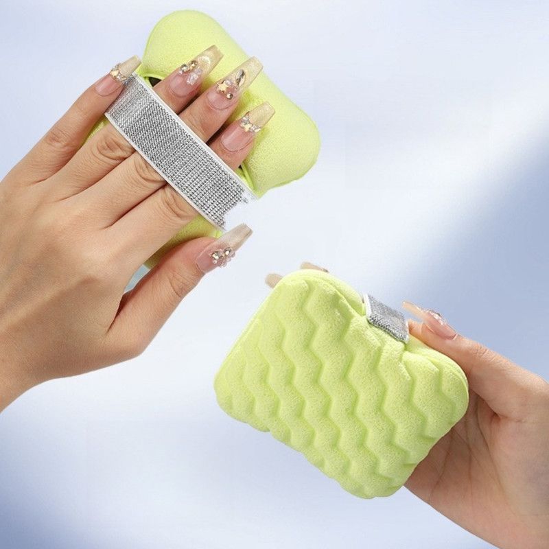 Facial Sponge, Bath & Makeup Remover Cleaning Sponge—Honeycomb Large-Pore Style—Purple