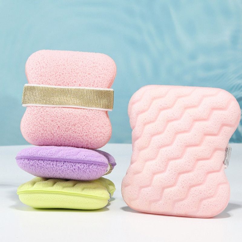 Facial Sponge, Bath & Makeup Remover Cleaning Sponge—Honeycomb Large-Pore Style—Purple