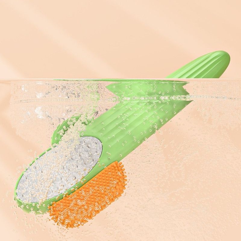 2-in-1 Foot File, Dead Skin & Callus Remover, Foot Scrubber for Hard Heel Skin—Green