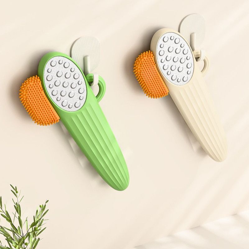 2-in-1 Foot File, Dead Skin & Callus Remover, Foot Scrubber for Hard Heel Skin—Green