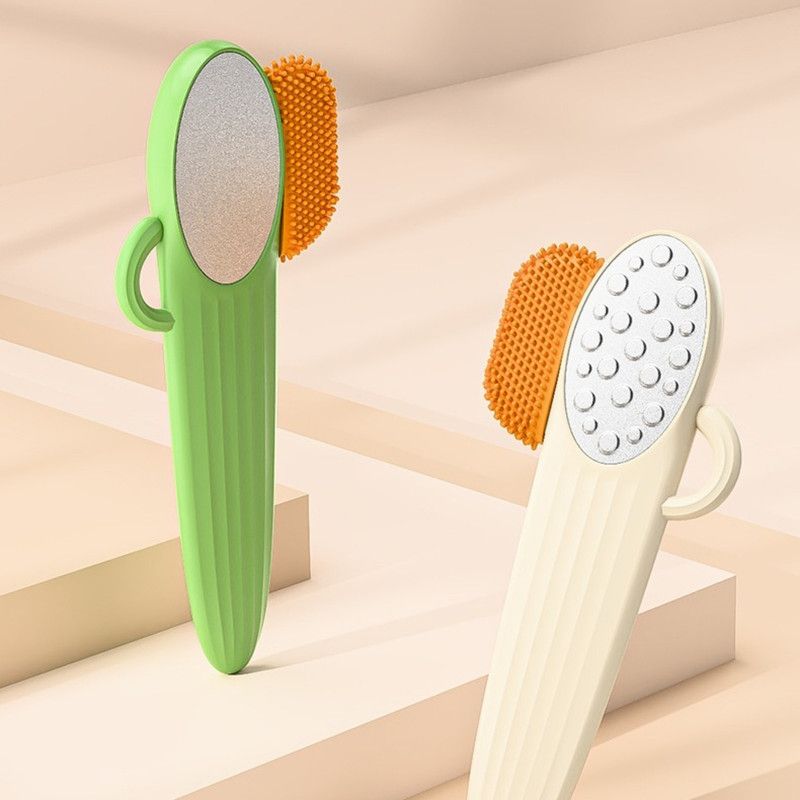 2-in-1 Foot File, Dead Skin & Callus Remover, Foot Scrubber for Hard Heel Skin—Green