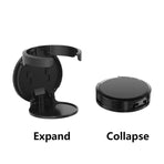 Wall-Mounted Folding Cup Holder, No-Drill Coffee Mug Rack for Desks, Cabinets, and Dorms—Black