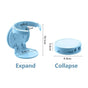 Wall-Mounted Folding Cup Holder, No-Drill Coffee Mug Rack for Desks, Cabinets, and Dorms—Blue