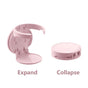 Wall-Mounted Folding Cup Holder, No-Drill Coffee Mug Rack for Desks, Cabinets, and Dorms—Pink