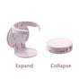 Wall-Mounted Folding Cup Holder, No-Drill Coffee Mug Rack for Desks, Cabinets, and Dorms—Purple