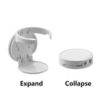 Wall-Mounted Folding Cup Holder, No-Drill Coffee Mug Rack for Desks, Cabinets, and Dorms—White