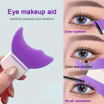Crescent Eye Makeup Aid, Eyeliner, Eyeshadow, and Mascara Guard for Beginners—2-Pack—Magenta