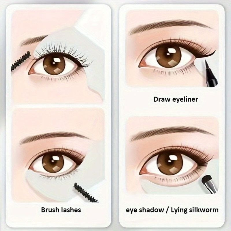 Crescent Eye Makeup Aid, Eyeliner, Eyeshadow, and Mascara Guard for Beginners—2-Pack—Magenta