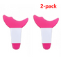 Eye Makeup Aid, Crescent Baffle for Eyeliner, Eyeshadow & Lower Lashes for Beginners—2-Pack—Red