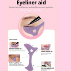 Eye Makeup Aid, 2-in-1 Beauty Tool for Eyeliner, Eyeshadow & Mascara—2-Pack—Purple