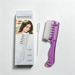 Liquid Guide Comb, Scalp Treatment Applicator for Hair Follicle Care & Head Massage Comb—Purple