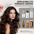 Liquid Guide Comb, Scalp Treatment Applicator for Hair Follicle Care & Head Massage Comb—Purple