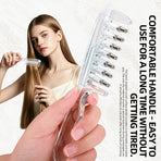 Liquid Guide Comb, Scalp Treatment Applicator for Hair Follicle Care & Head Massage Comb—Purple