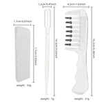 Liquid Guide Comb, Scalp Treatment Applicator for Hair Follicle Care & Head Massage Comb—Purple