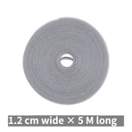 Velcro Cable Ties, Reusable Wire Organizer for Home & Office Cable Management—Gray