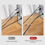 Velcro Cable Ties, Reusable Wire Organizer for Home & Office Cable Management—Green