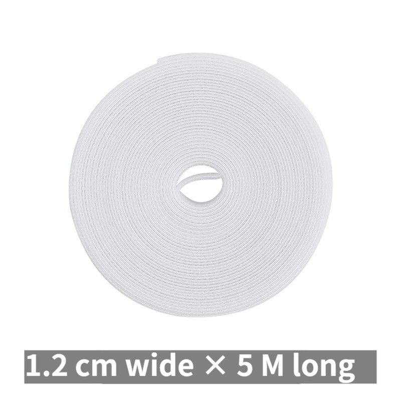 Velcro Cable Ties, Reusable Wire Organizer for Home & Office Cable Management—White