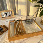 Food-Grade 304 Stainless Steel Drinking Straw Set—4 Spoon-Shaped Straws