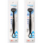 3-in-1 Tongue Cleaner, Tongue Scraper Brush for Oral Care & Bad Breath Removal—2-Pack—Black