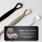 3-in-1 Tongue Cleaner, Tongue Scraper Brush for Oral Care & Bad Breath Removal—2-Pack—Black