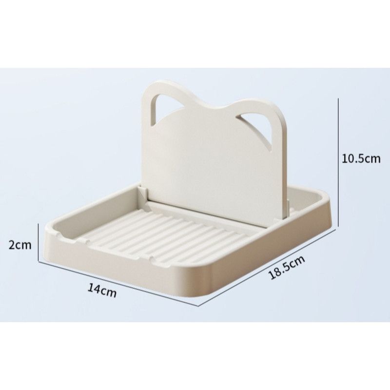 Kitchen Lid Holder, Foldable Countertop & Wall-Mount Spatula Storage Rack—Black