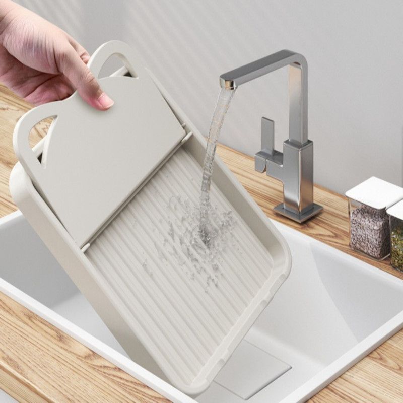 Kitchen Lid Holder, Foldable Countertop & Wall-Mount Spatula Storage Rack—Gray