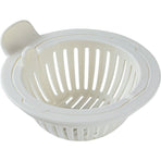 Kitchen Sink Drain Strainer, Anti-Clog Sink Filter Basket, Easy to Use—White