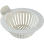 Kitchen Sink Drain Strainer, Anti-Clog Sink Filter Basket, Easy to Use—White